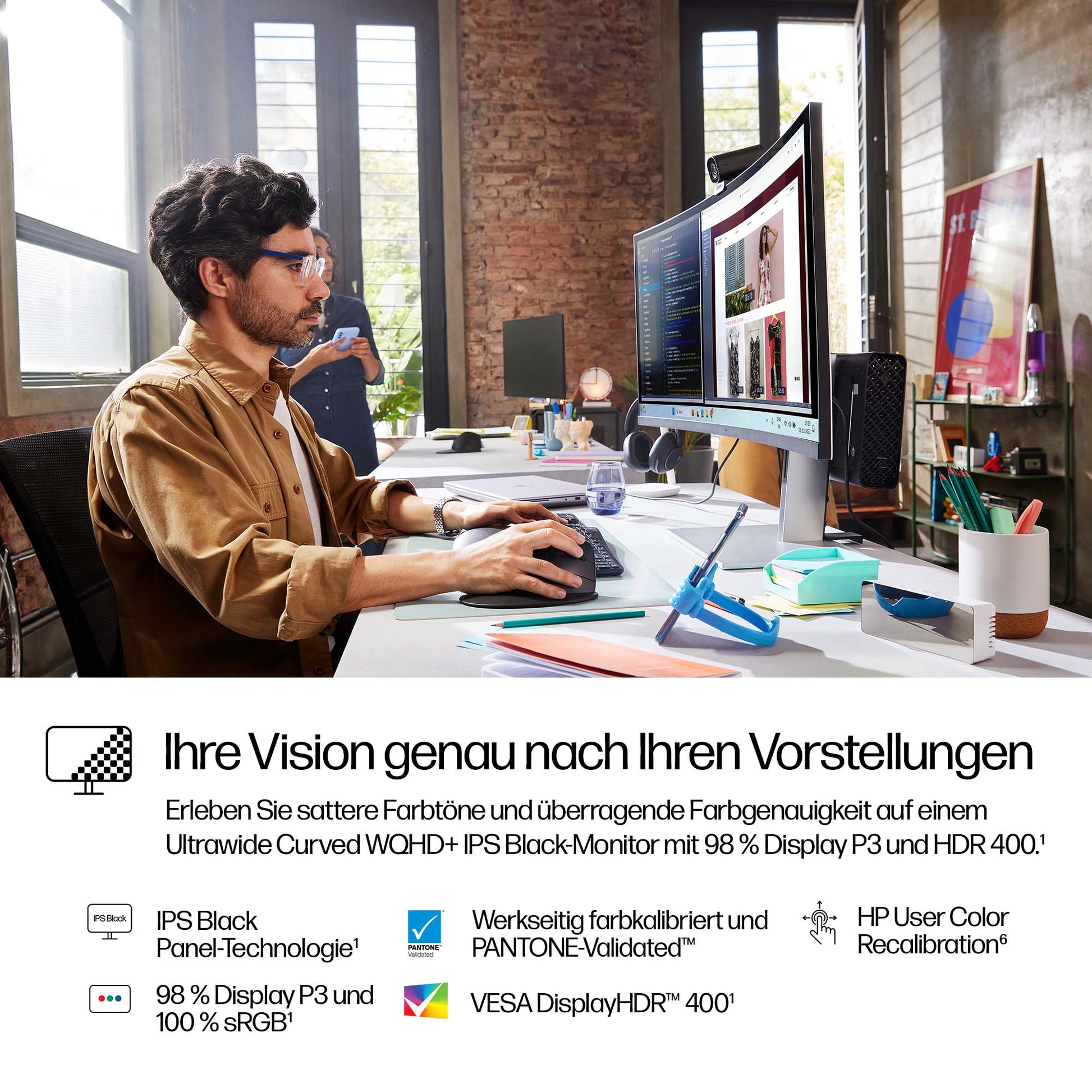 HP Series 7 Pro 738pu – Monitor, 37,5", Thunderbolt 4