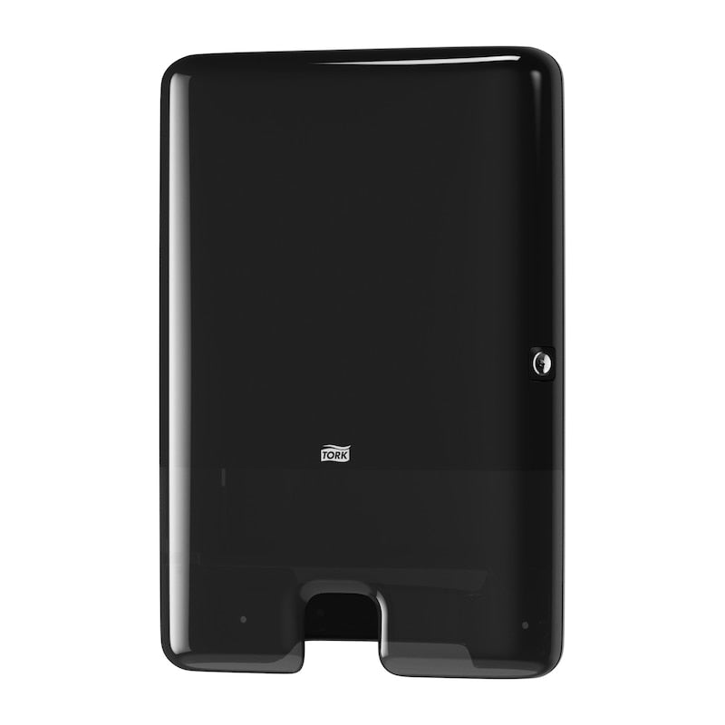 Tork Falthandtuchspender Elevation – für Tork H2, Kunststoff, Schwarz, 302 × 444 × 102 mm