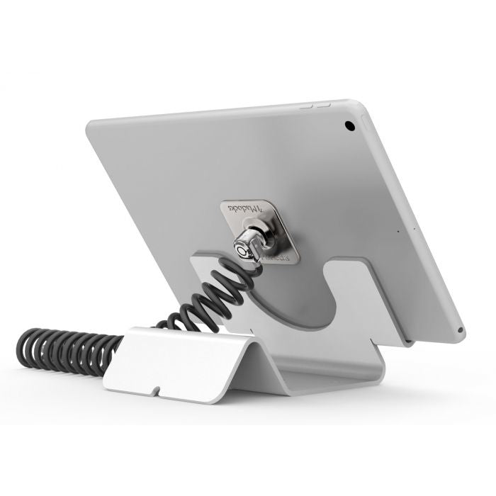 Compulocks Tablet-Tischhalterung – Klemmhalterung für Einkaufswagen – Weiss