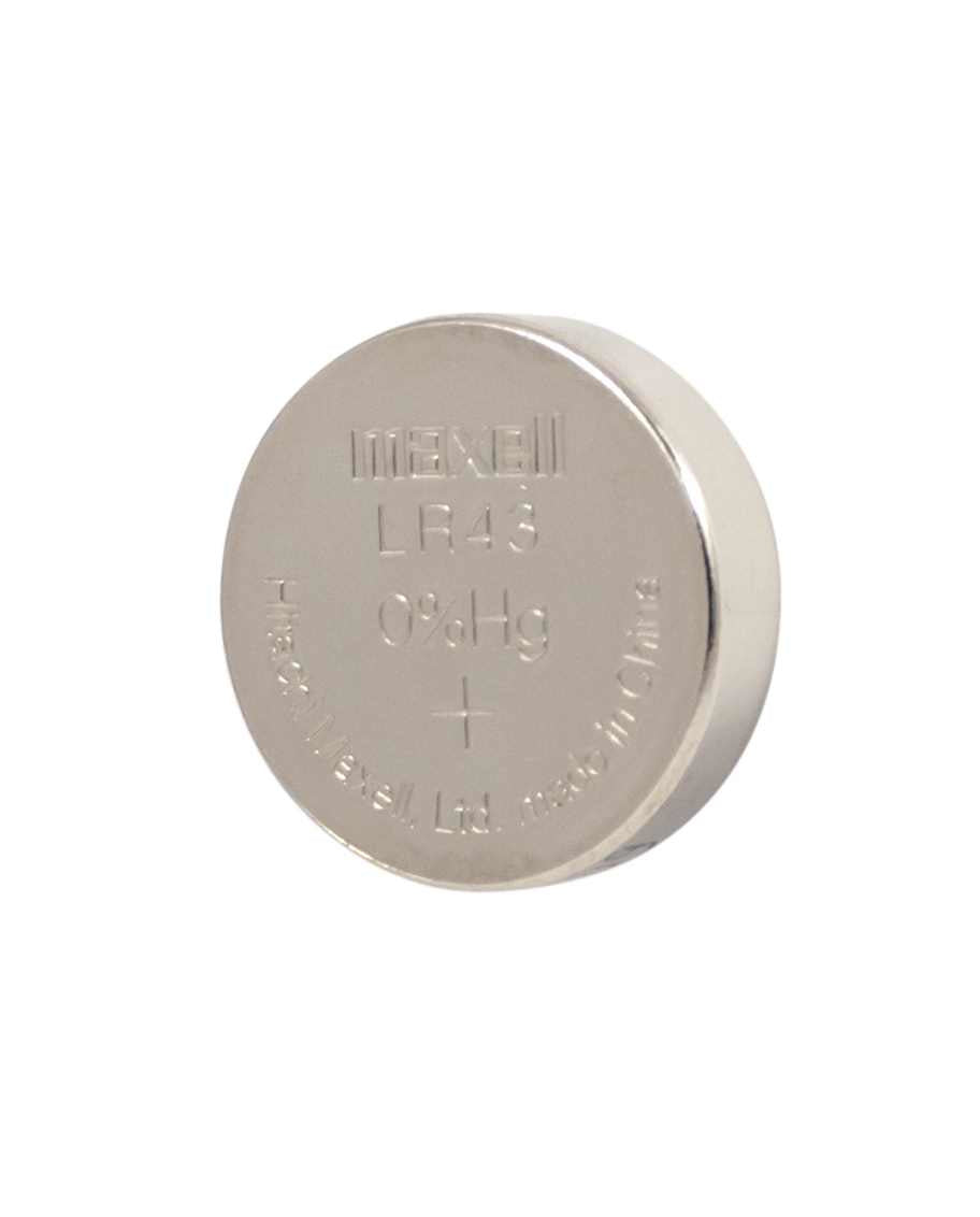 Maxell Knopfzellen LR43, Alkaline, 1,5 V – 10 Stk.