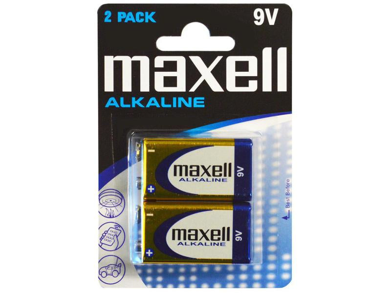 Maxell 9V Batterien, Alkaline, 9 V – 2 Stk.