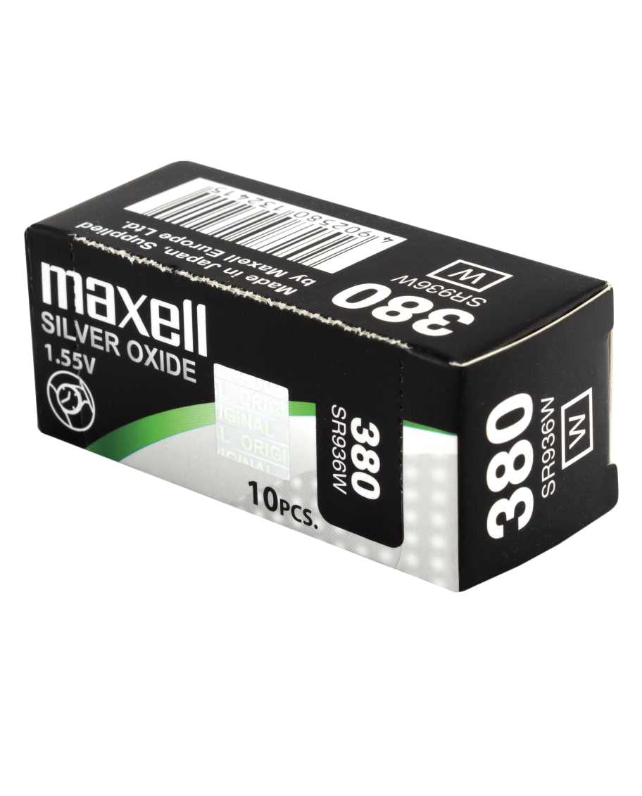 Maxell Knopfzellen SR936W, Silberoxid, 1,55 V – 10 Stk.