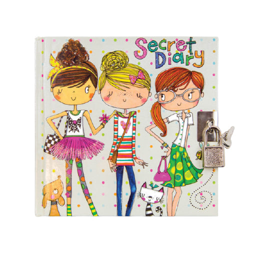 Rachel Ellen Designs Tagebuch Friends – 141 × 147 mm – Hardcover, mehrfarbig