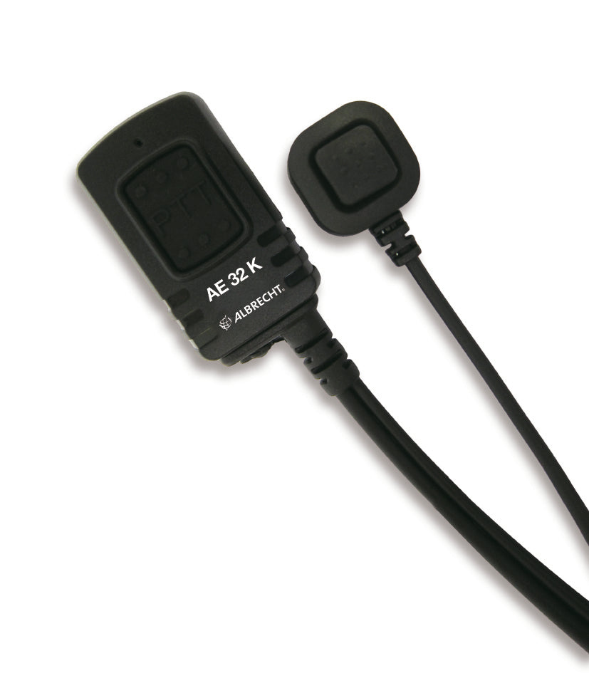 Albrecht AE 32 K – Security-Headset, für Midland G10, G11, G11V und andere, Schwarz