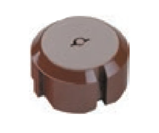 Bachmann Serie 6310 Steckdoseneinsatz, 5er-Pack, inkl. 3 Schlüssel – Braun