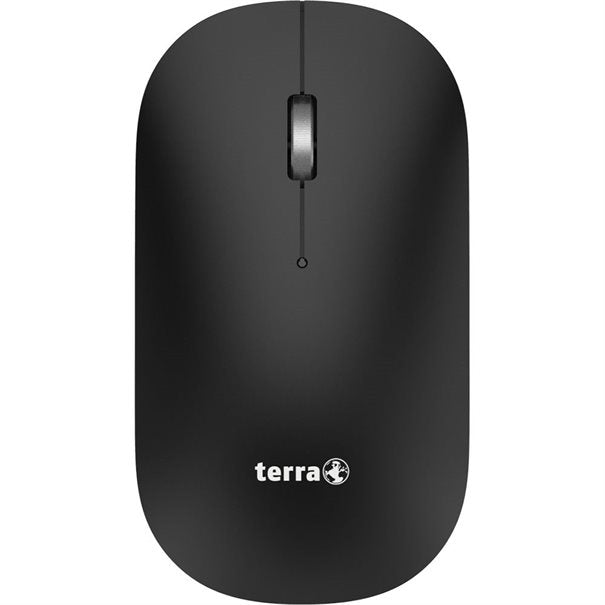 TERRA NBM1000B – Maus – Kabellos (Bluetooth/2,4 GHz), 4000 DPI, beidhändig, Schwarz