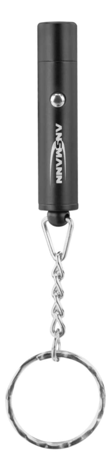 Ansmann Taschenlampe Pocket Light Mini 1600-0272 – 20 lm, 5 m, 4× LR41 – Silber