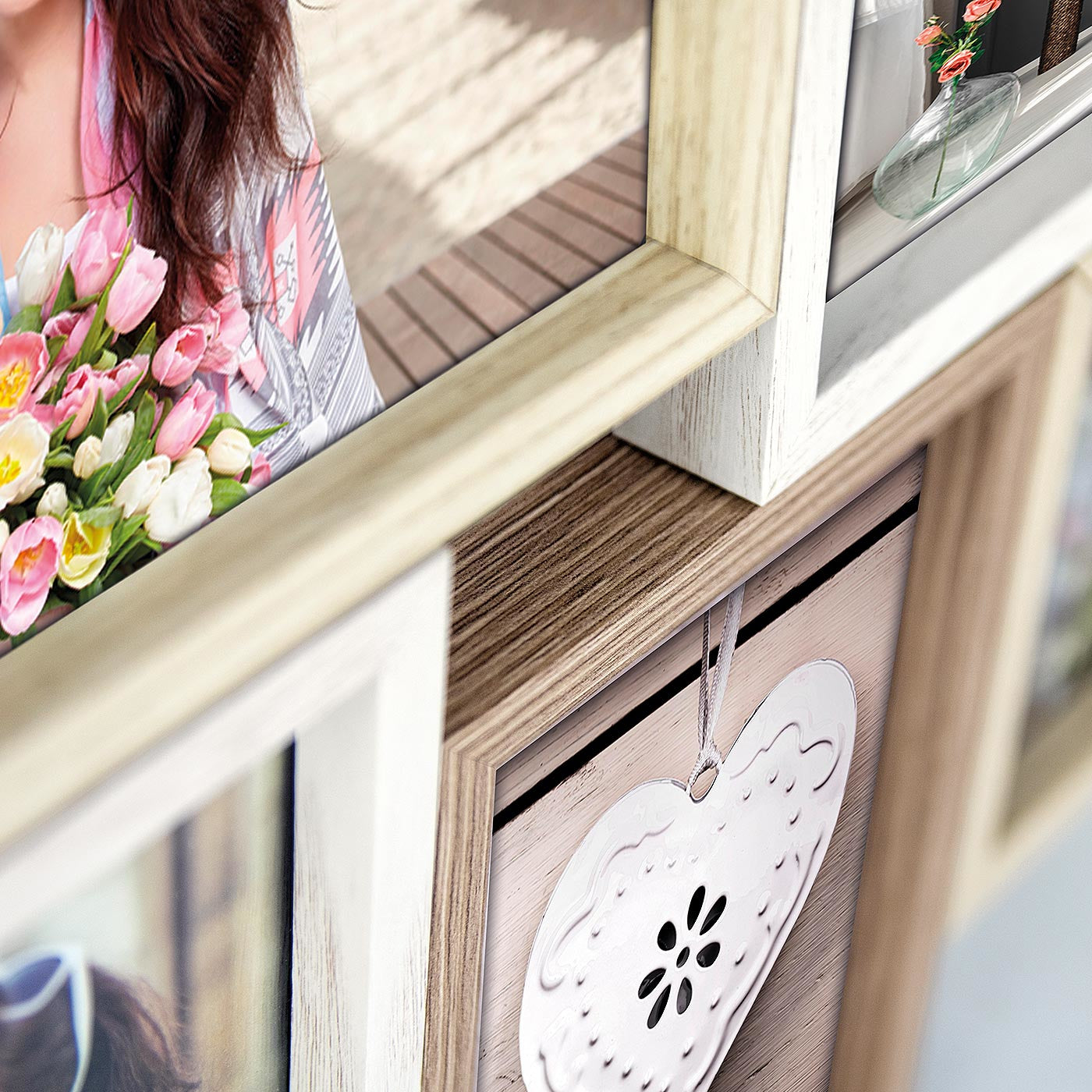 ZEP Collagerahmen – für 10 × 15 cm – MDF & Holz, Braun