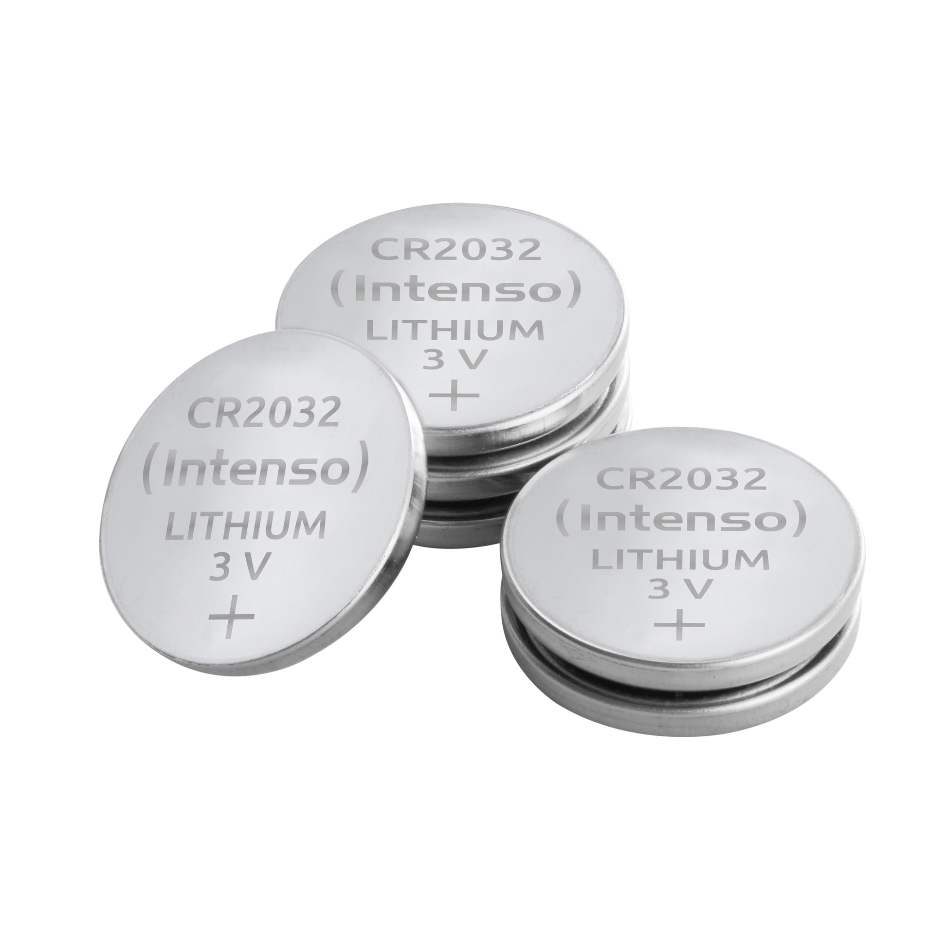 Intenso Knopfzellen CR2032, Lithium-Mangandioxid, 3 V – 6 Stk.