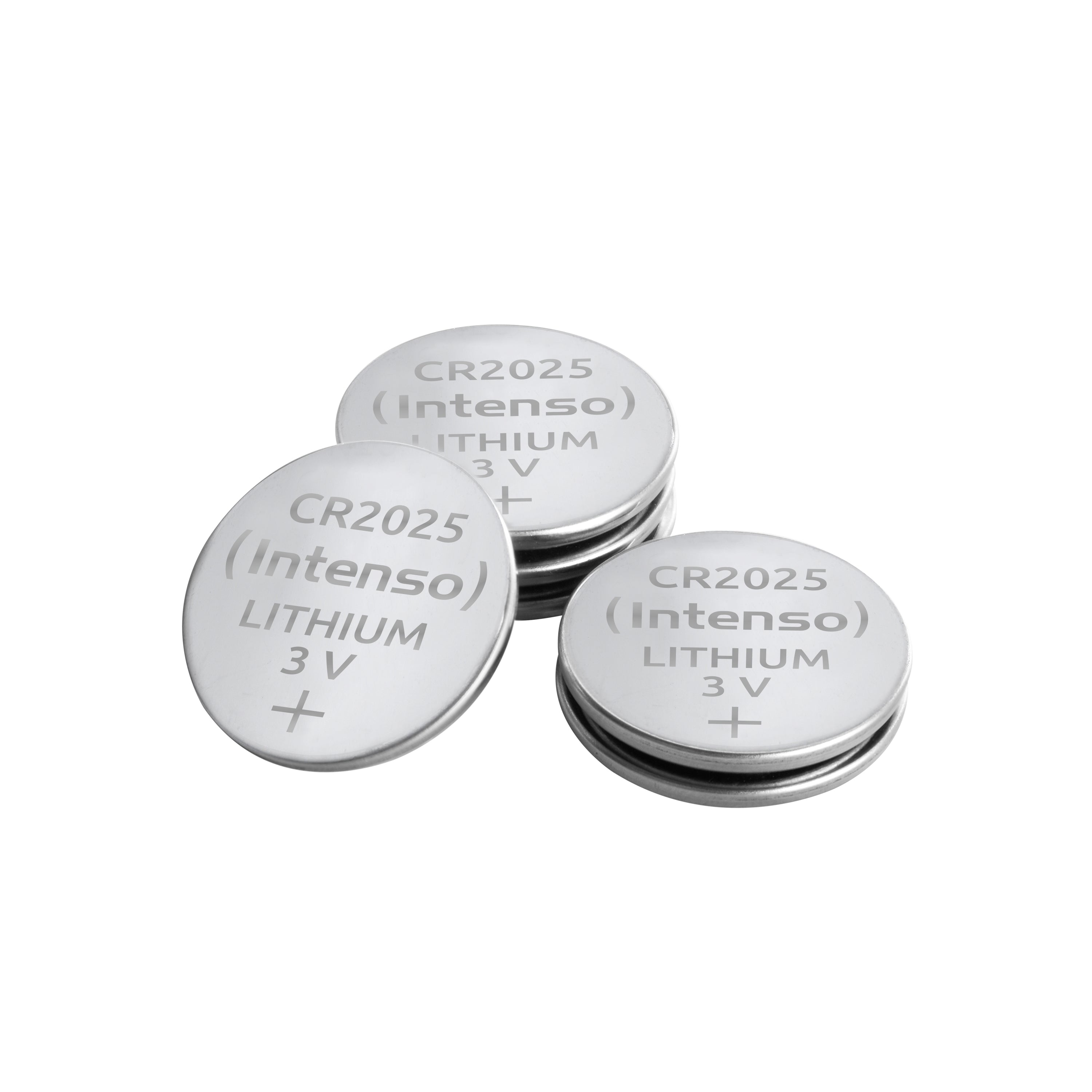 Intenso Knopfzellen CR2025, Lithium-Mangandioxid, 3 V – 6 Stk.