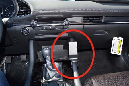 Brodit Auto-Halterung, Klemmhalterung – für Smartphone – Schwarz, ABS