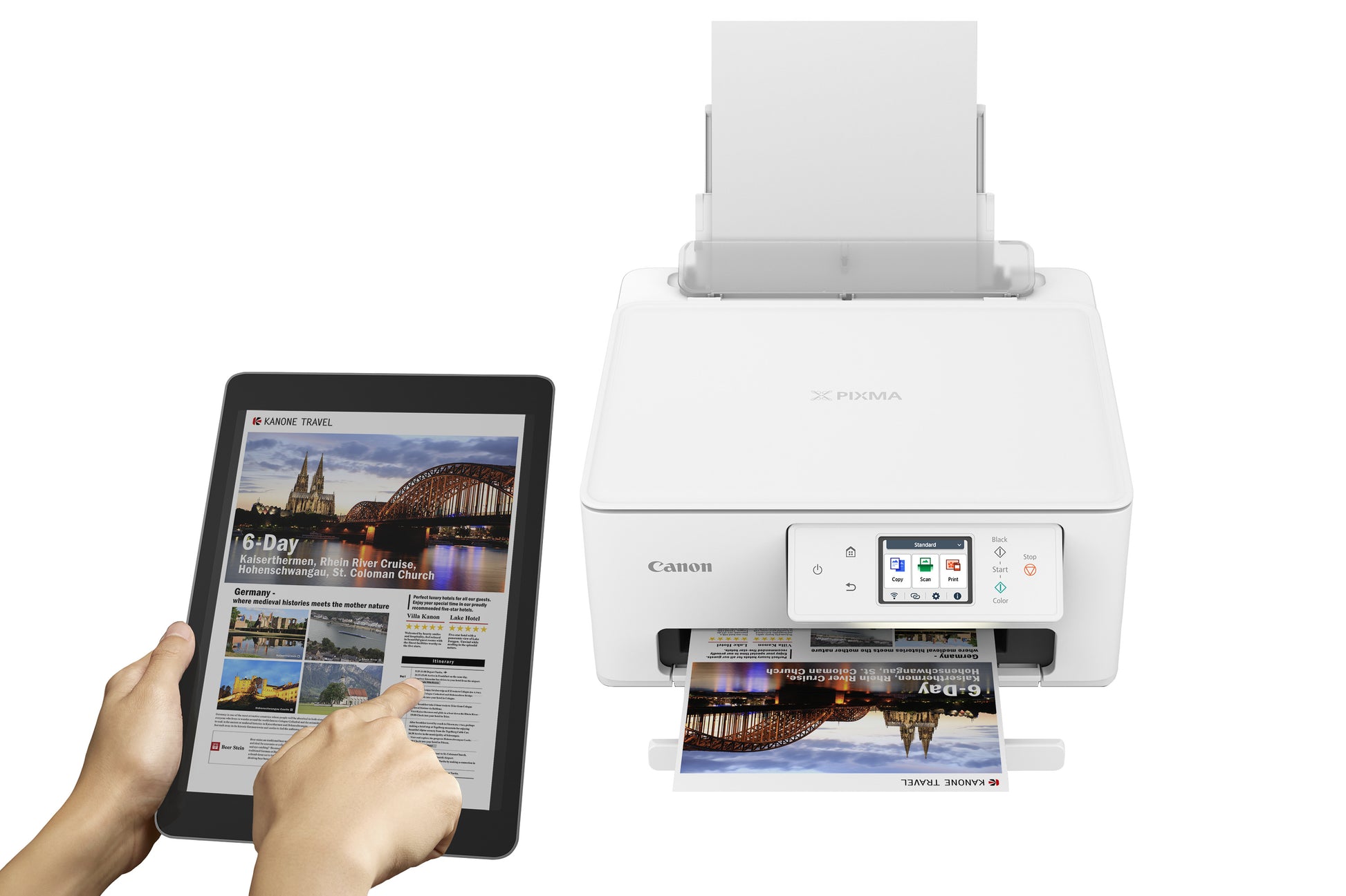 Canon PIXMA TS7650i – Farbiges Tintenstrahl-MFP A4, 3-in-1 – USB/WLAN – Duplex – 15 S./Min. S/W, 10 S./Min. Farbe