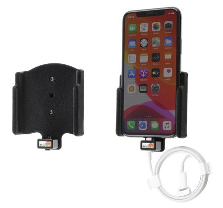 Brodit Auto-Halterung, Lüftung, mit Ladefunktion (Zigarettenanzünder) – für iPhone 11 Pro – Schwarz, ABS