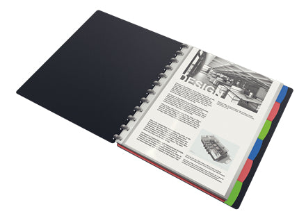 Esselte Sichtbuch VIVIDA – 25 Sichttaschen, A4, austauschbar, sortiert, PP