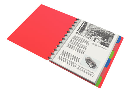 Esselte Sichtbuch VIVIDA – 25 Sichttaschen, A4, austauschbar, sortiert, PP