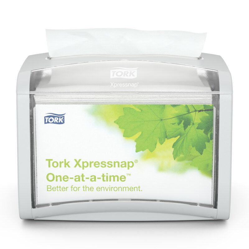 Tork Servietten-Spender Xpressnap – Grau – 20,1 × 15,0 × 15,5 cm – Kunststoff – für N4-Servietten