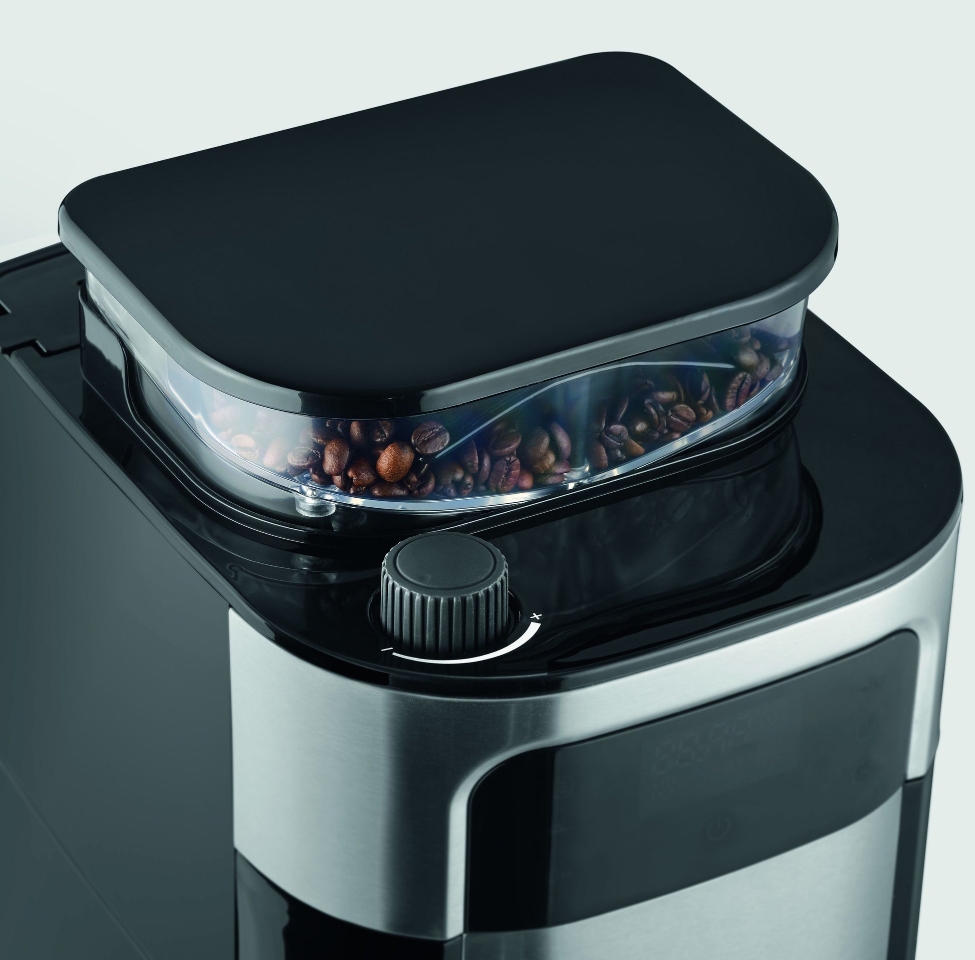 Severin Filterkaffeemaschine KA4813 – 10 Tassen, integriertes Mahlwerk, 1000 W – Schwarz/Edelstahl