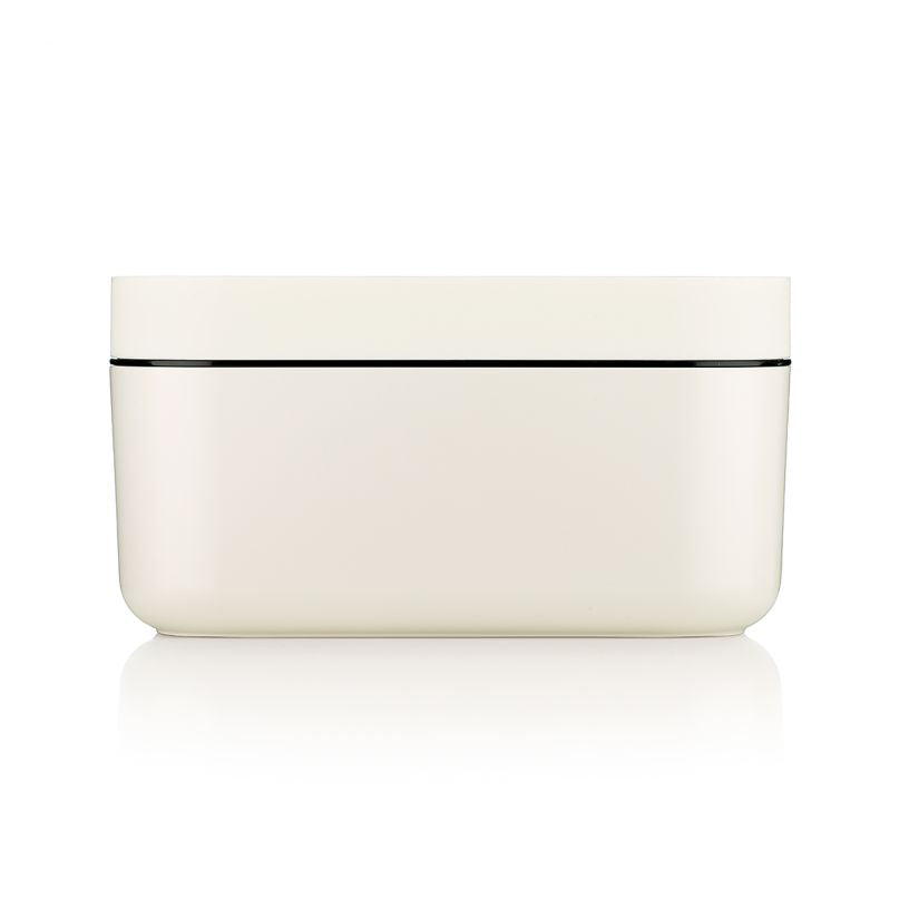 Lékué Eiswürfelbox – 12,5 × 22,5 × 12 cm, Silikon, Weiss, 132 Stk., mit Deckel, spülmaschinenbeständig