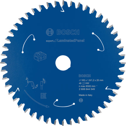 Bosch Kreissägeblatt Expert – 165 × 1,8 × 20 mm, 48 Zähne