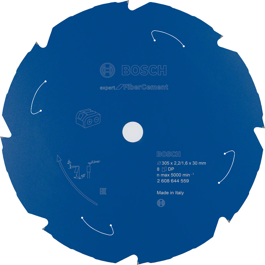Bosch Professional – Kreissägeblatt, Expert Cement, 2 608 644 559, 305 mm × 2,2 mm × 30 mm
