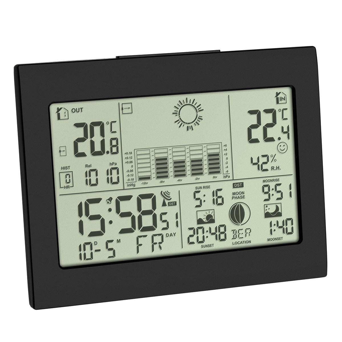 TFA-Dostmann HORIZON Temperatur-/Feuchtesensor – Kabellos, −20–60 °C, 20–95 %, Innen/Aussen