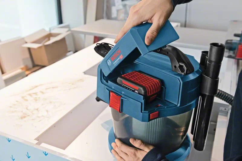 Bosch Professioneller Nass-/Trockensauger GAS 18V-10L CLC – 18 V (AMPShare) – Solo – HEPA