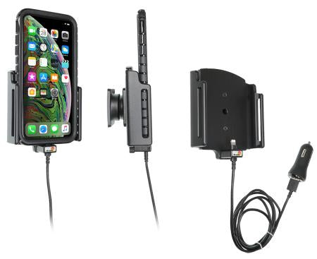 Brodit Auto-Ladegerät – Zigarettenanzünder 12–24 V – für Apple iPhone Xs Max, iPhone 11 Pro Max – Schwarz