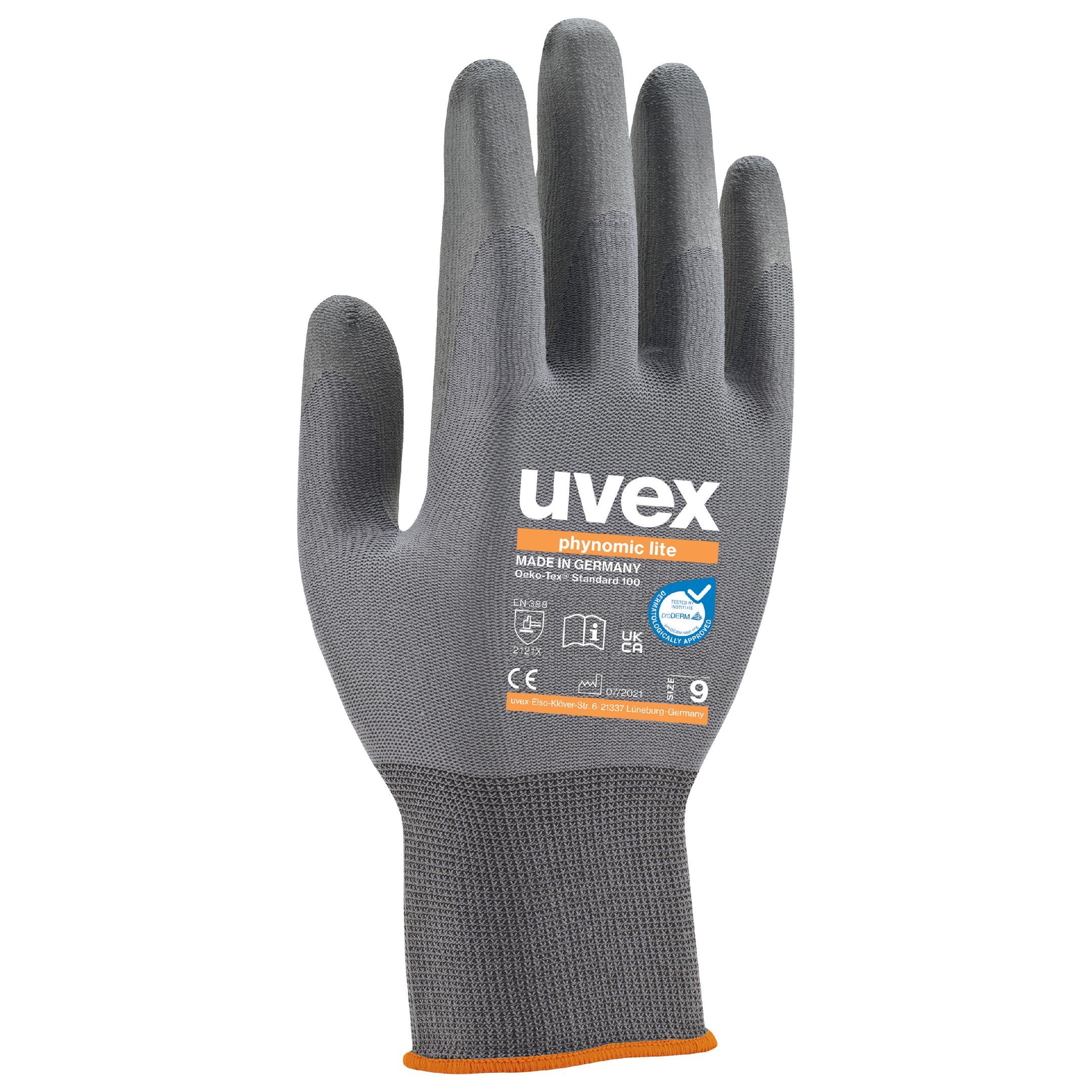 Uvex Montagehandschuhe – Erwachsene, Elastan, Polyamid, Grau