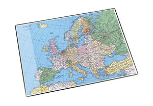 Laufer Läufer – Schreibtischunterlage Europa – 400 × 530 mm, Kunststoff, mehrfarbig, 1 Stück