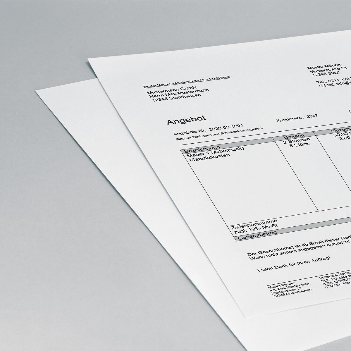 Sigel Endlosfalz-Thermopapier, BPA-frei, Archivlebensdauer 12 Jahre, für Brother PJ-Serie – 250 Blatt