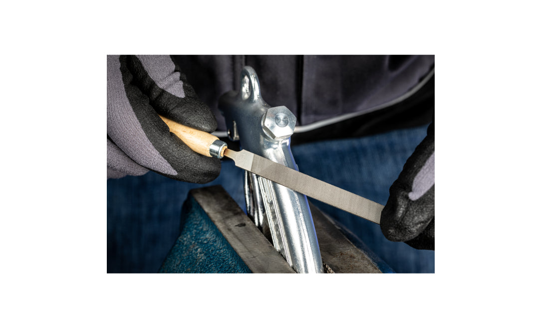 PFERD Schlüsselfeilen-Set – 6-teilig, 100 mm, Hieb 2 – mit Holzheft