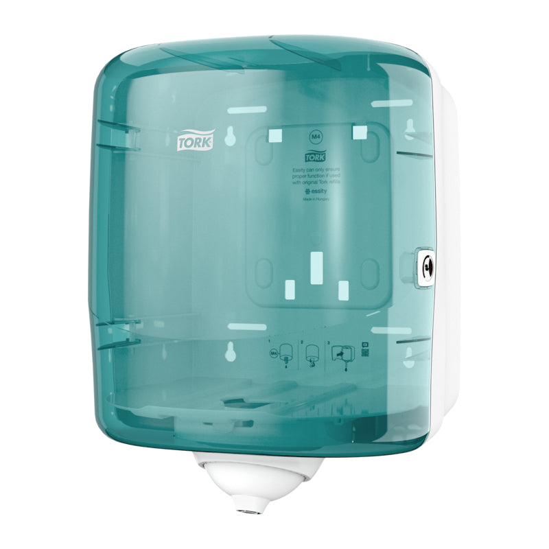 Tork Innenabrollspender Reflex – für M4, Kunststoff, türkis/weiss, 255 × 331 × 239 mm