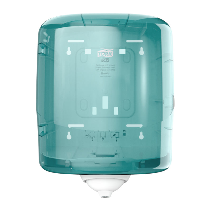 Tork Innenabrollspender Reflex – für M4, Kunststoff, türkis/weiss, 255 × 331 × 239 mm
