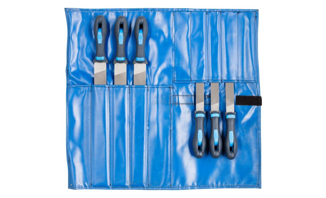 PFERD Werkstattfeilen-Set – Länge 300 mm – Blau