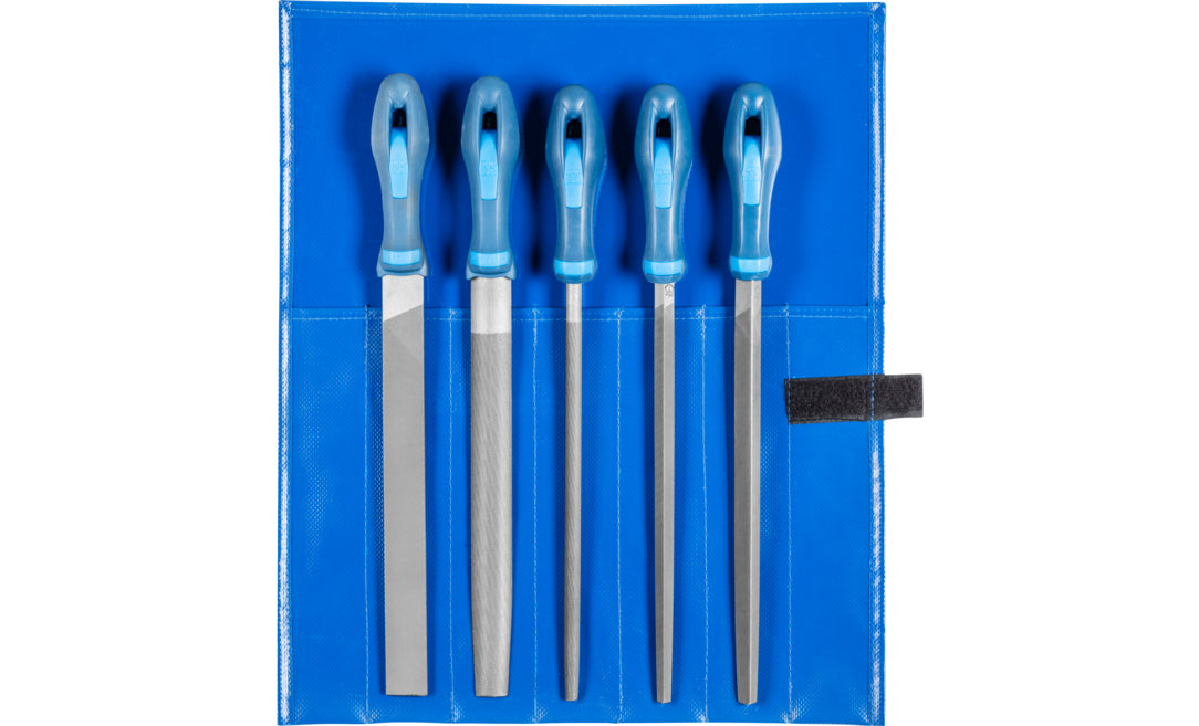 PFERD Werkstattfeilen-Set WR – 250 mm, Verschiedene Dateiformen – Blau