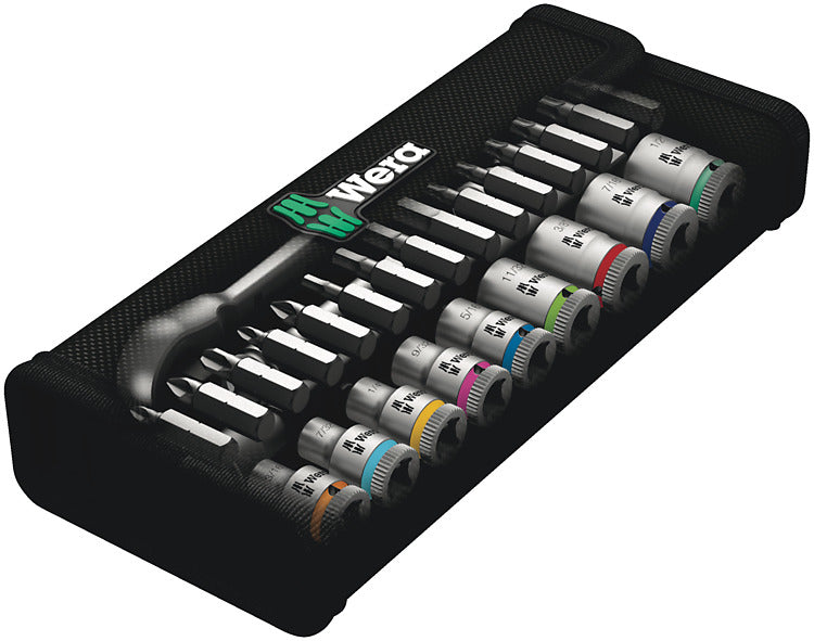 Wera Zyklop – Knarrensatz 1/4", 28-teilig, 4,8–12,7 mm, 8100 SA 11