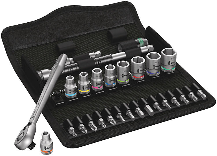 Wera Zyklop – Knarrensatz 1/4", 28-teilig, 4,8–12,7 mm, 8100 SA 11