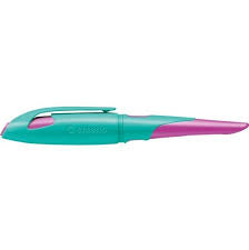 STABILO EASYbirdy – Federspitze M – für Rechtshänder – türkis/neonpink, blau – Patronen