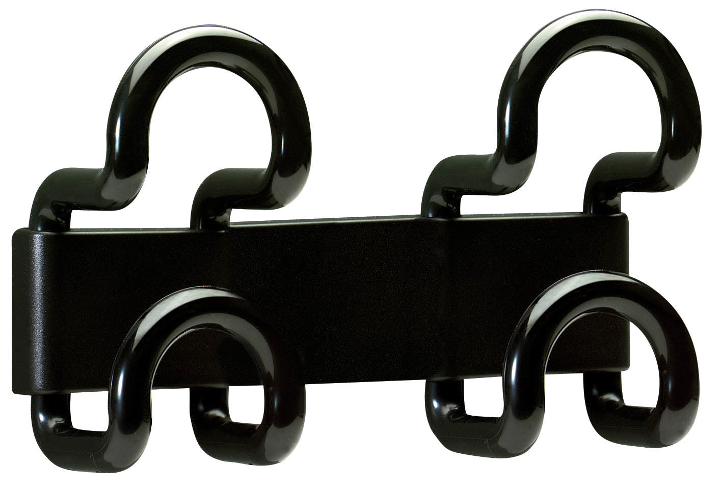 Unilux FIL Wandgarderobe 2 Haken – ABS – Schwarz