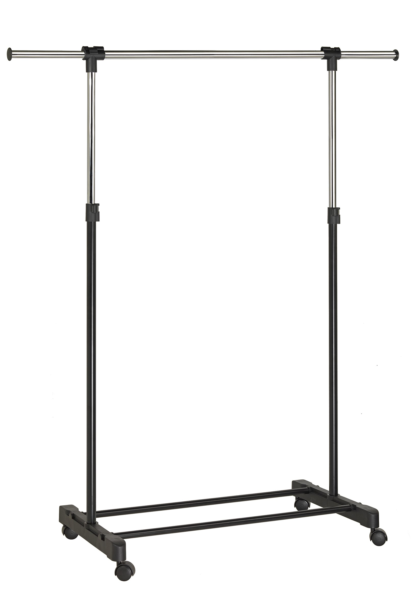 Unilux Herrendiener – 40 Haken, mit Rollen, Kunststoff, Chrom, 150 × 42 × 166 cm