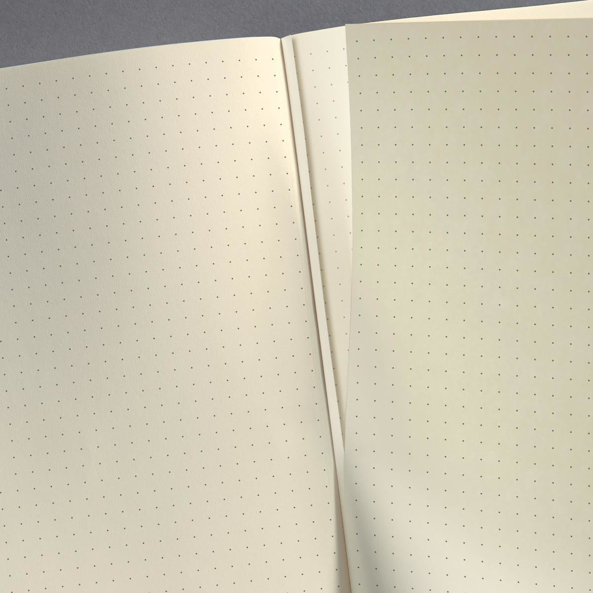Sigel Notizbuch, 148 × 213 mm, punktkariert, Fadenheftung, 194 Seiten, 80 g/m² – schwarz