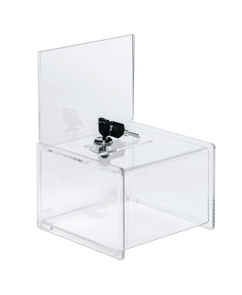 Sigel Aktionsbox, Schild A6 – abschliessbar, Acryl, 15 × 21,2 × 15 cm