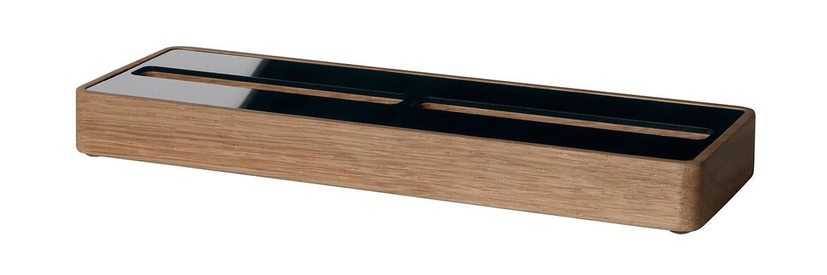 Sigel Visitenkarten-Aufsteller – Holz, Eiche, 206 × 22 mm – für 60 Visitenkarten