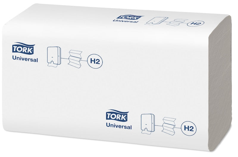 Tork Falthandtuch – Z-Falz, 1-lagig, weiss, 196 × 255 mm, für Tork H2, 21×230 Stk.