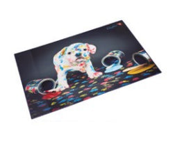 Laufer Schreibtischunterlage Bunter Hund – 530 × 400 mm, Kunststoff, Mehrfarbig, 1 Stück