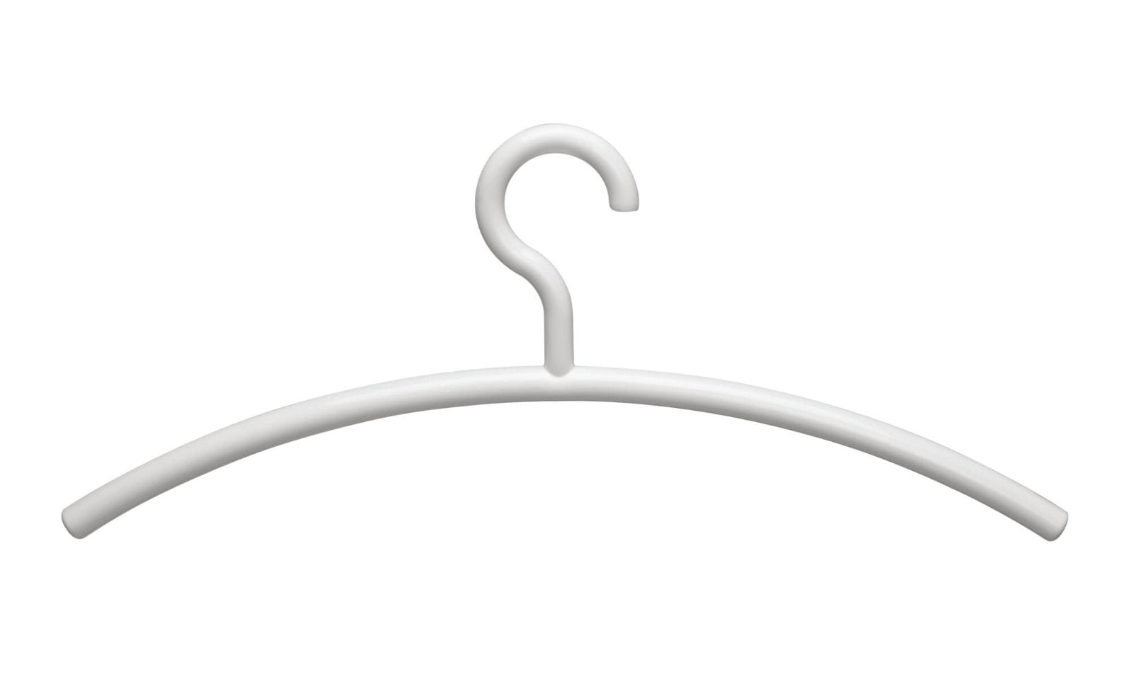 MAUL Kleiderbügel – ABS-Kunststoff, Weiss, 45,5 × 19 × 1,6 cm – 5er-Pack