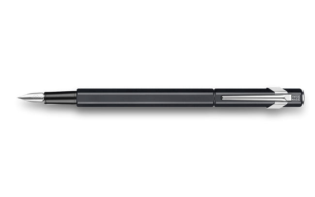 Caran d-Ache Caran d'Ache 849 Original – Federspitze F – Schwarz – Aluminium-Schaft, Edelstahl-Feder