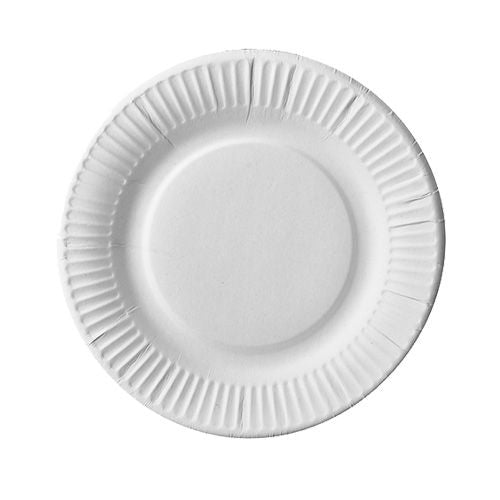 Papstar Teller, Papier/Karton, rund – Ø 19 cm, weiss – FSC – 100 Stk.