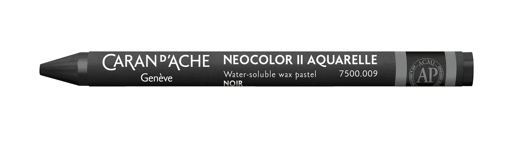 Caran d-Ache Caran d'Ache Neocolor II Aquarellfarbstift – Schwarz, Mine Ø 8,6 mm