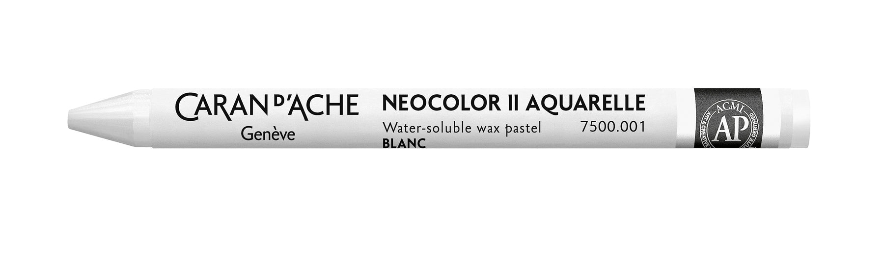 Caran d-Ache Caran d'Ache Neocolor Aquarellfarbstift – Weiss, Mine Ø 8,6 mm